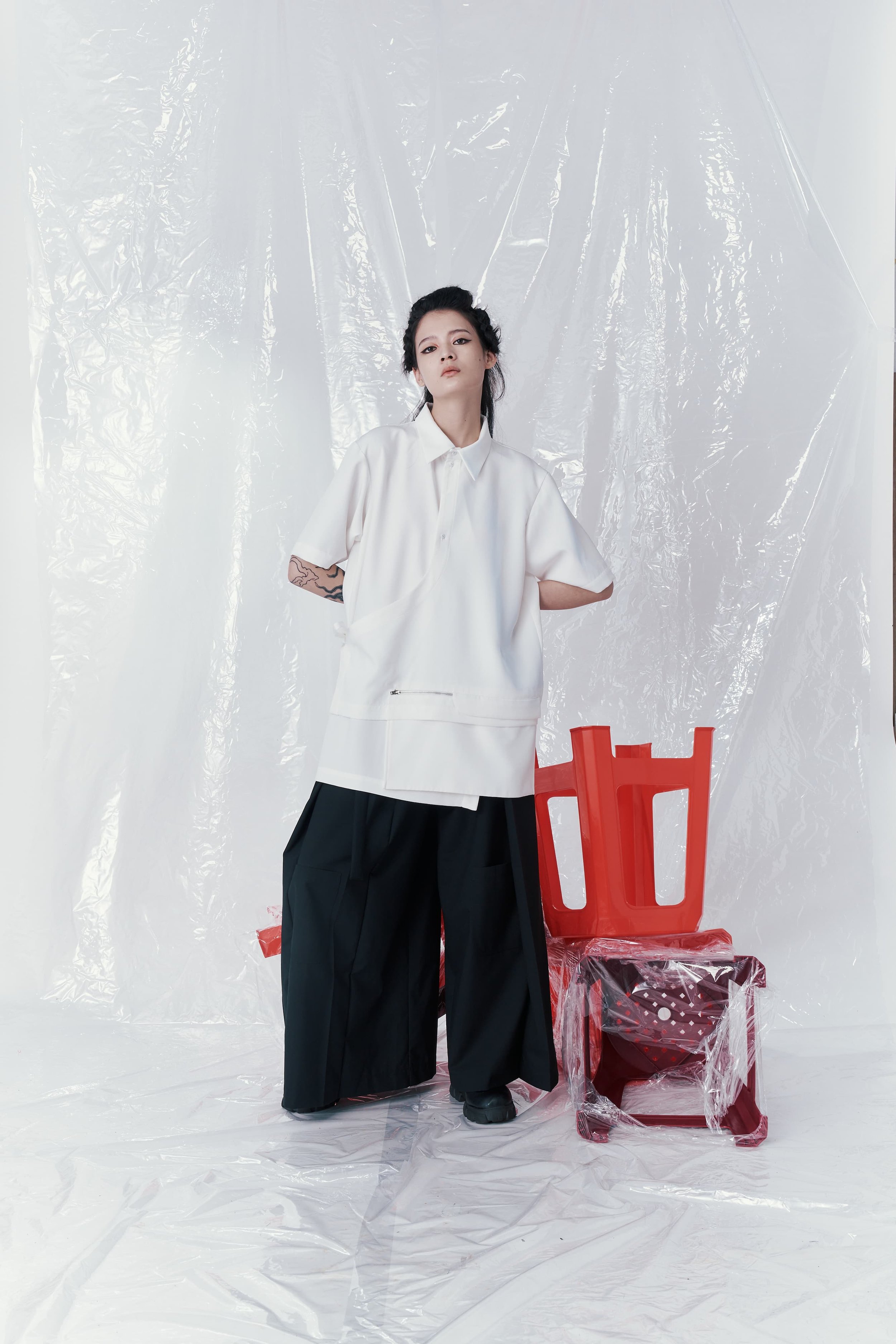 INF 24SS Multi-Layered Pocket Short-Sleeve Shirt — INF